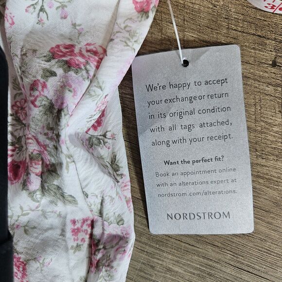 Blu Pepper Women's Floral White Ivory Pink Maxi Dress Sz S Cottage core Boho NWT - Picture 7 of 9